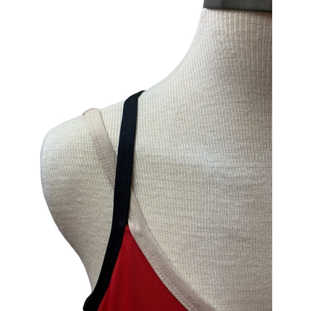 K-SWISS Activewear Tennis Tank Women’s SZ Small Red Criss-cross Back Bra Shelf - Picture 7 of 11